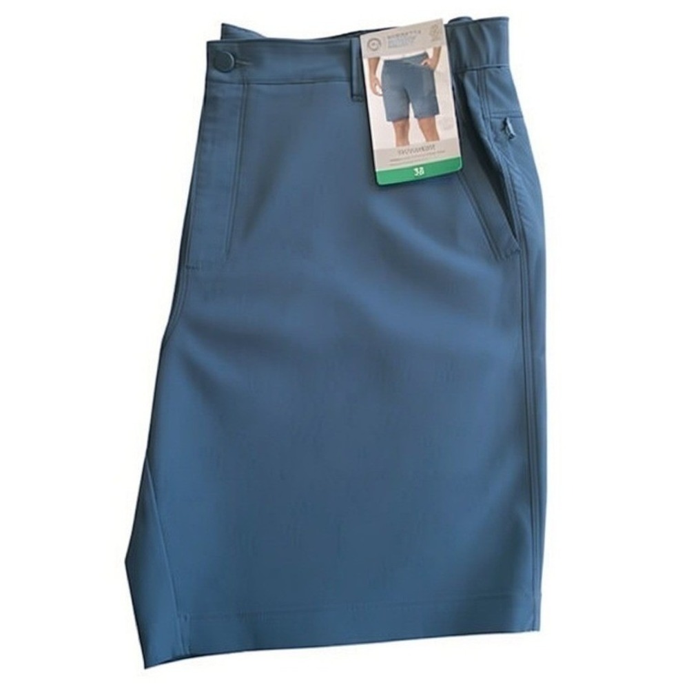 Mondetta Outdoor Project Mens Tech Shorts Blue Performance‎ Stretch Size 38 NWT